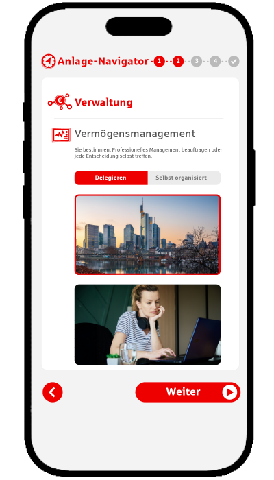 Mein Depot Finder - Ansicht Mobile