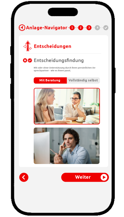 Mein Depot Finder - Ansicht Mobile