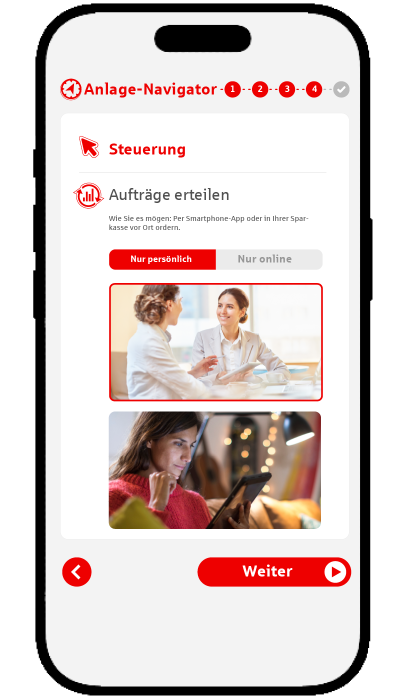 Mein Depot Finder - Ansicht Mobile